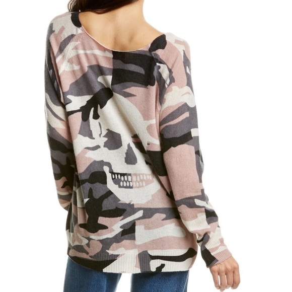 Skull Cashmere Sweaters - NWT SKULL CASHMERE Camo Sweater